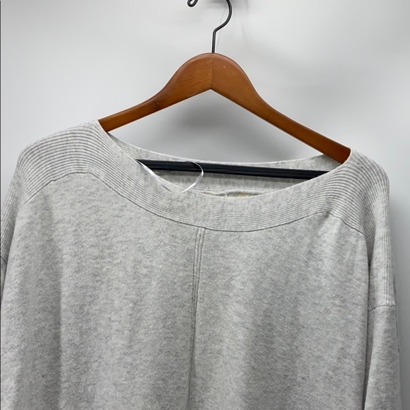 Terra & Sky grey hi lo 3 quarter sleeve sweater coastal Grandma - Picture 4 of 5